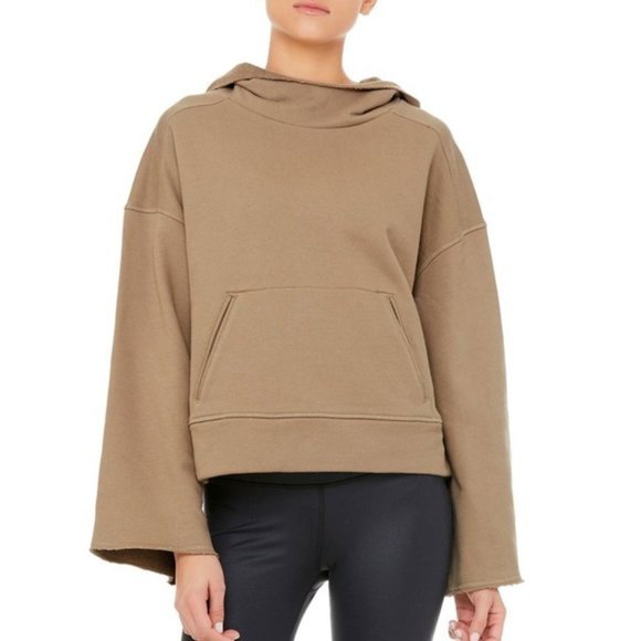 ALO Yoga Tops - ALO Yoga Low Key Wide Sleeve Hoodie